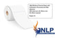 100x150 Direct Thermal Paper with Perforation, Permanent Hot Melt Adhesive. 350 Labels per roll, 38mm core Roll