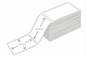 102x150 DT Eco Permanent 1000 per pack perforated Fanfolded