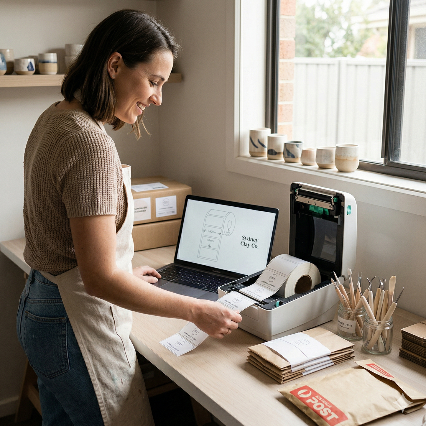 100x75 DT Eco Permanent 1000 per roll 38mm core Perforated