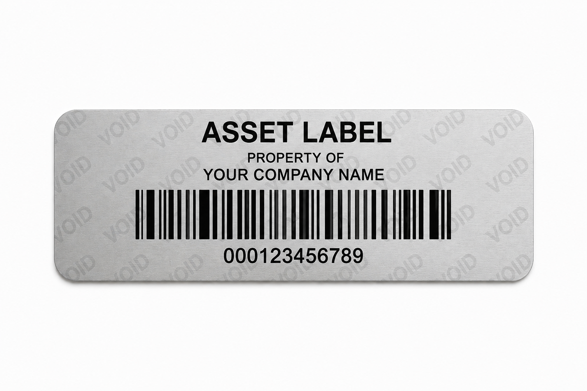 45x15mm Void Labels - Tamper-evident security labels 1000 per roll